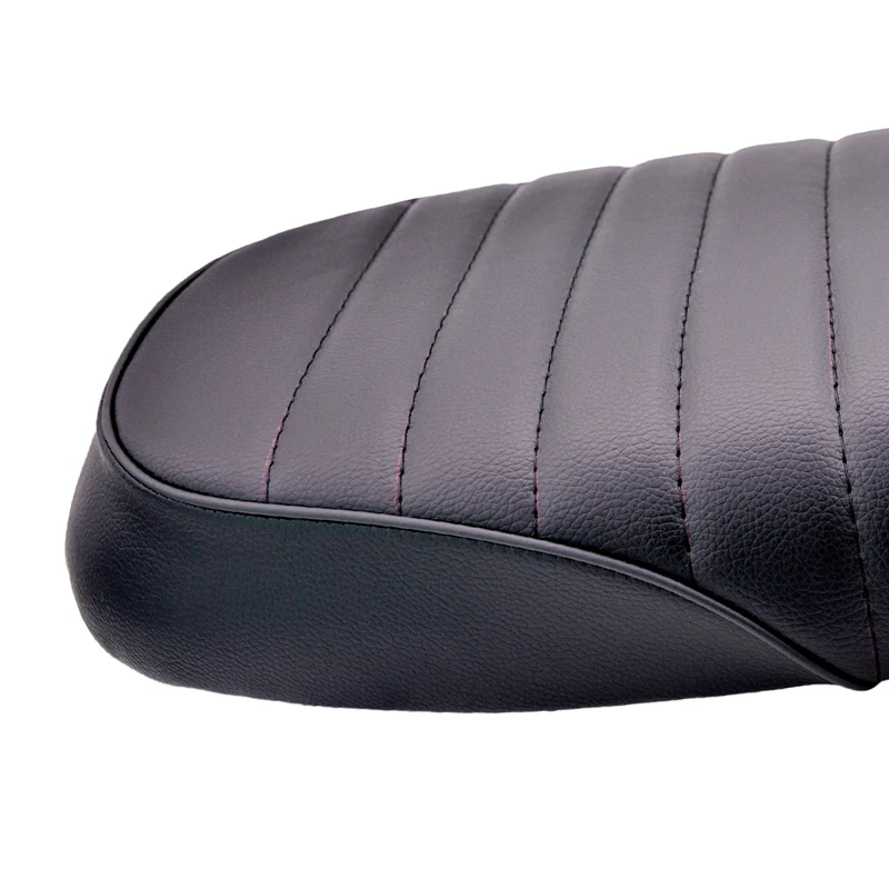 Universal Black Motorcycle Cafe Racer Seat Flat Vintage Seat Cushion Saddle for Honda CB125S CB550 CL350 450 CB CL Retro