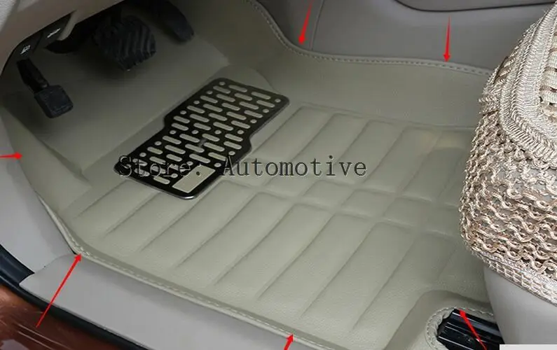 beige ivory PU front rear seats floor mats carpet Pad cover for Nissan x-trail 2014 2015 2016 2017