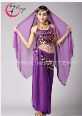 

Женские костюмы для танца живота, индийские костюмы для танца живота, Блестящие Брюки ярких цветов, 1 комплект = 2 шт.