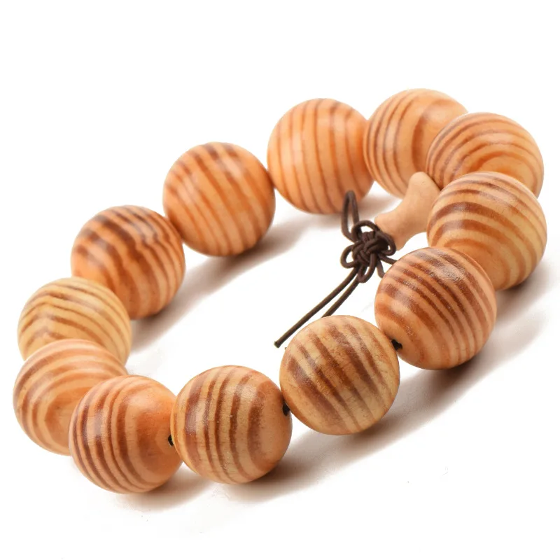 Agathis albaPrayer Beads Bracelet Elastic Blood dragon Wood  Buddha Bracelet Buddhist Prayer beads for Men Women 15/18/20MM