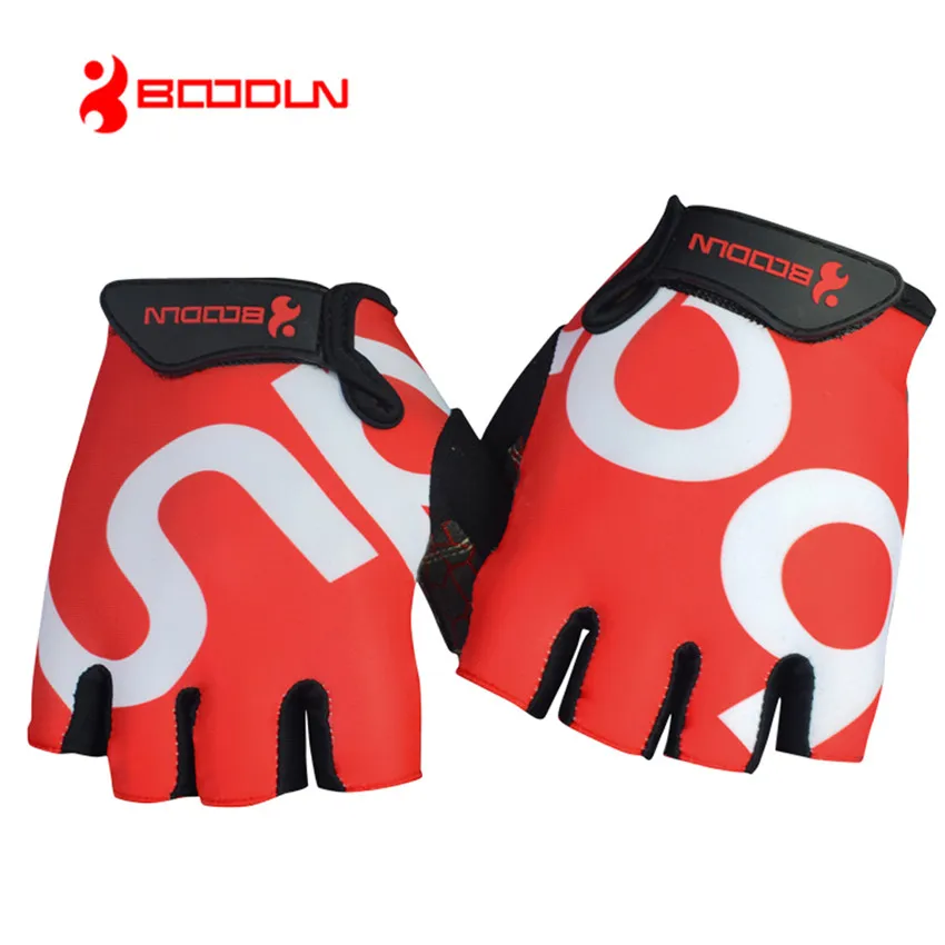 BOODUN Breathable Half Finger Bike Gloves for Men Women Sports Cycling Gloves Gel Pad MTB Road Bicycle guantes ciclismo luvas