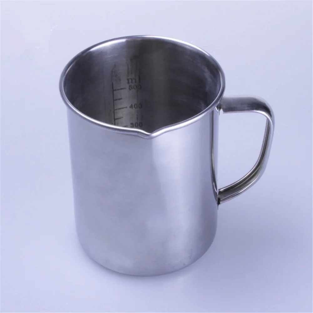 2000ml Stainless Steel Metal Lab Beaker Measuring Cup With Inner Scale Lab Supplies