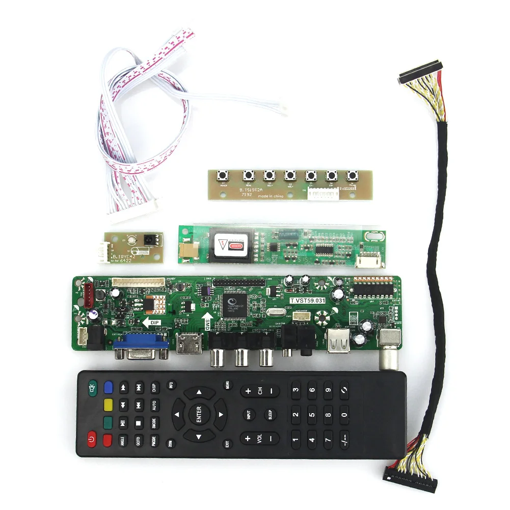 T.VST59.03 LCD/LED Controller Driver Board For LTN154X3 N154I3 (TV+HDMI+VGA+CVBS+USB) LVDS Reuse Laptop 1280x800