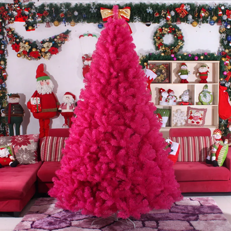 

Teellook 4.0m large Christmas tree factory outlets rose red color Christmas tree Christmas Supplies