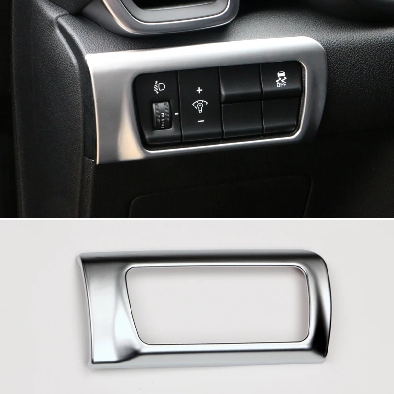 For KIA Sportage 4 2016 2017 2018 2019 2020 ABS Car Front Head Light Lamp Adjust Button Switch Cover Trim Interior Accessories