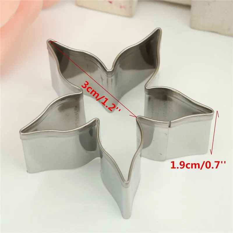 Pinch Flowers Fondant Cake Tool Rose Receptacle Pentas Shape Cookie Cutters Cooking Tools E932