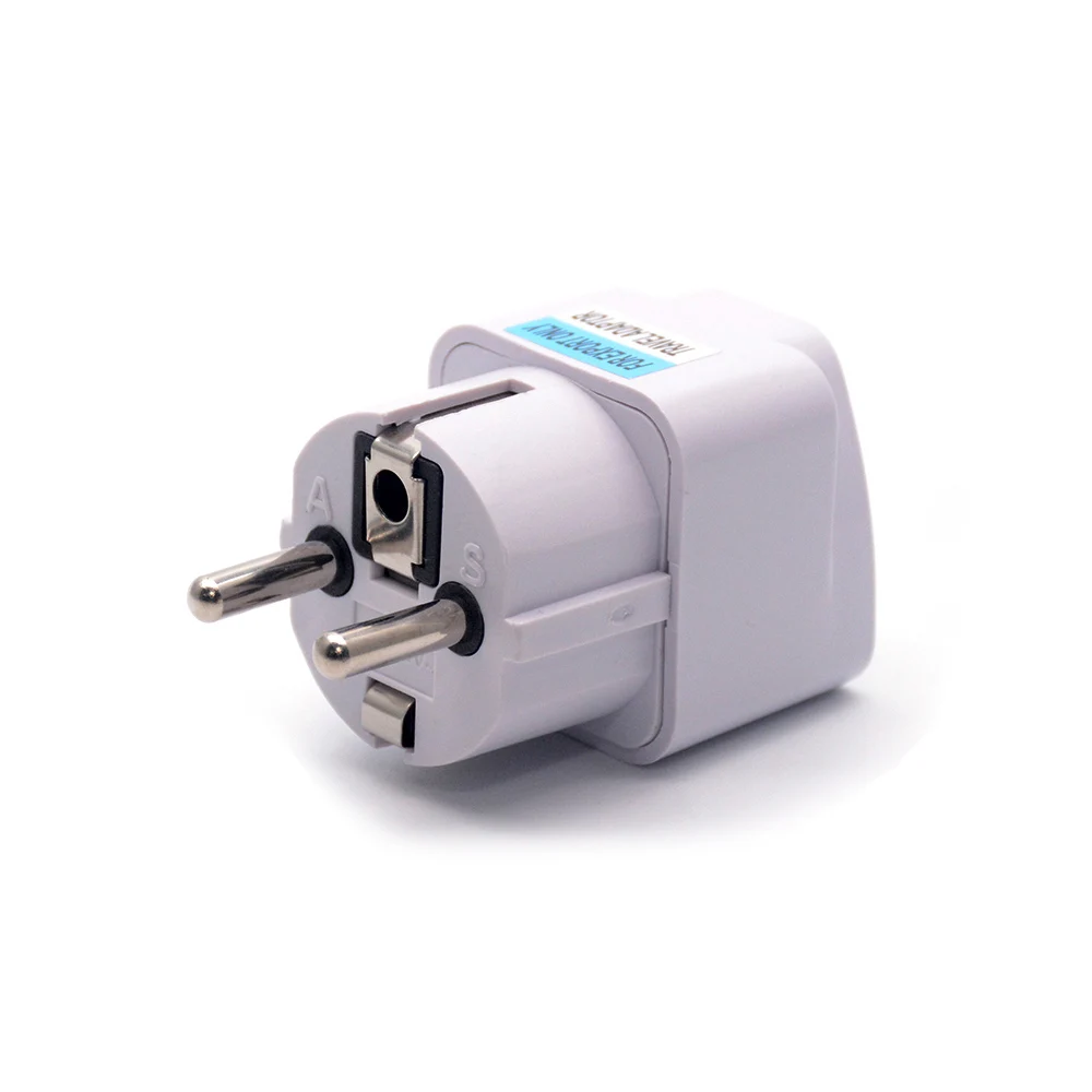 Universal Power Plug Adapter, Tomada Converter, Viagem Plug, Alemanha, Coréia, UE, AC, EUA, AU, Reino Unido para DE, KR