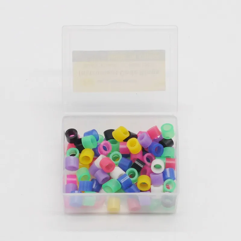 Dental Color Code Rings 100 Pcs/Box Universal Silicone Instrument For Dentistry Clinic