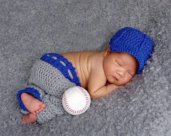 

100% cotton newborn Beanies ,crochet Baby Blue newsboy hat with pants baby sets, baby caps ,Newborn crochet Photography Prop