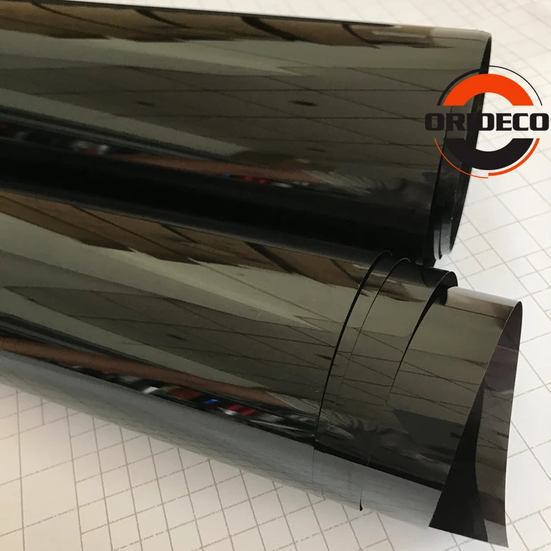 50x200 cm Adhesive 5% VLT Dark Black Window Tint Film Car House Commercial Heat Insulation Film Privacy Protection Solar Film