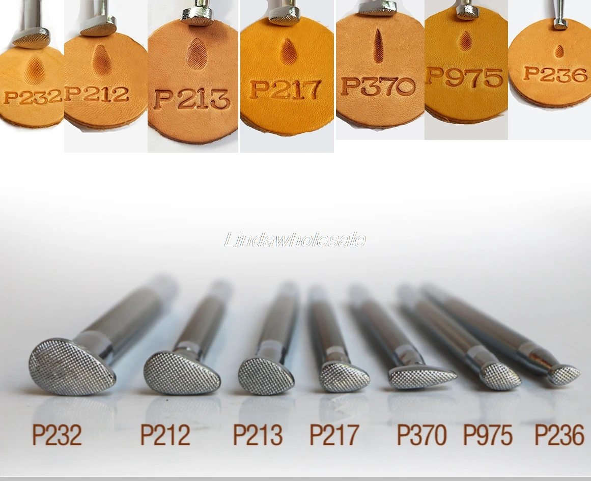 Japanese leather craft Printing Tools P370/P232/P212/P213/P217/P975/P236 ,leather tool,metal stamp