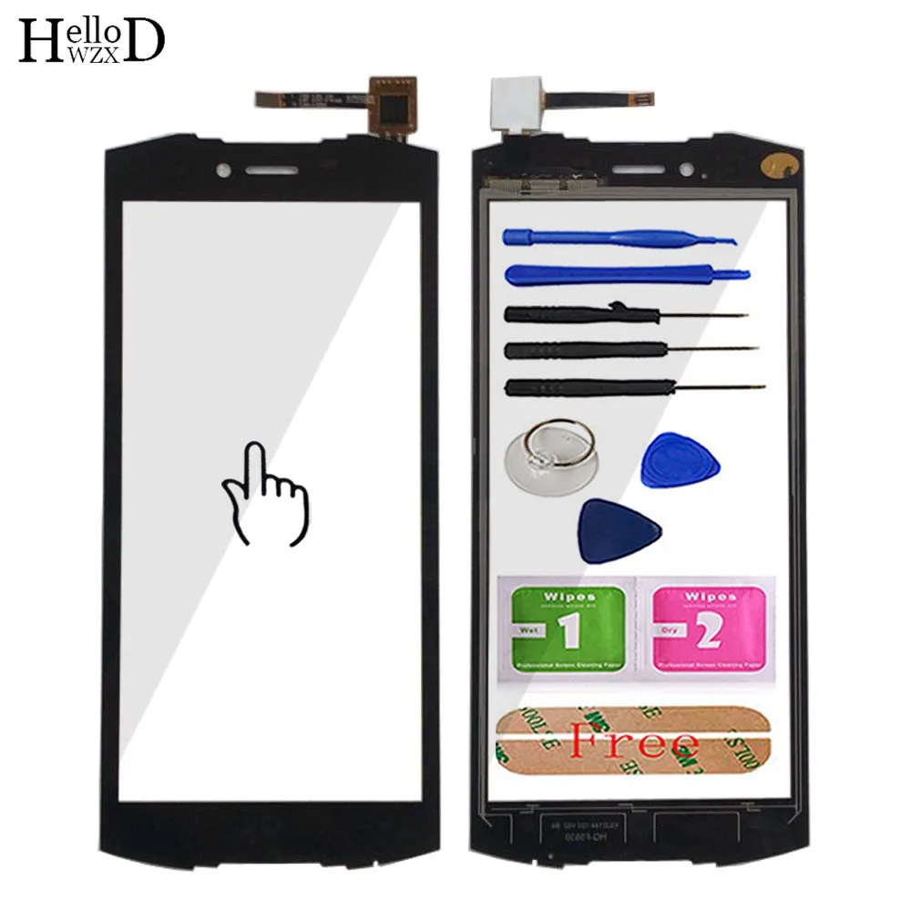 5.5'' Mobile Touch Screen For Doogee S55 Touch Screen Digitizer Front Glass Panel Sensor Replacement Touchscreen Tools Adhesive