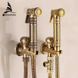 Bidet Faucets Single Cold Brass Wall Handheld Hygienic Shower Spray Head For Wash Bathroom Toilet Car Rinse Pet Airbrush 8891