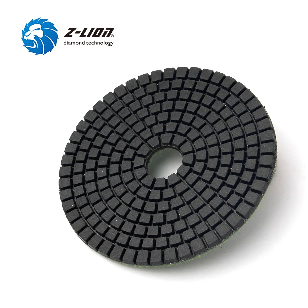 Z-LION 5pcs 4inch Diamond Polishing Pads Grit 30 Wet Polishing Pad Stone Granite Marble Diamond Abrasive Tools