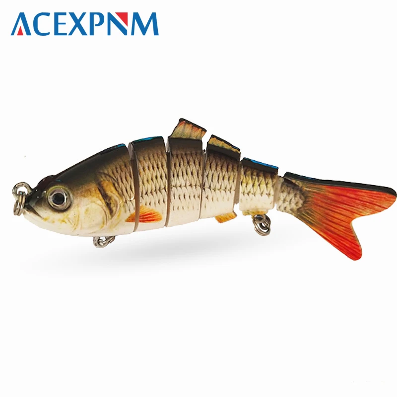 

2019 New Hard Fishing Lure 10cm 20g 3D Eyes 6-Segment Lifelike Fishing Hard Lure Crankbait With 2 Hook Fishing Baits