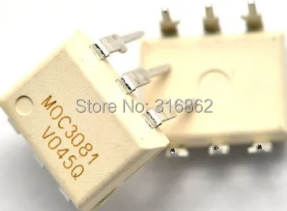 

MOC3081 MOC 3081 OPTO DIP-6 ROHS ORIGINAL 20PCS/LOT Free Shipping