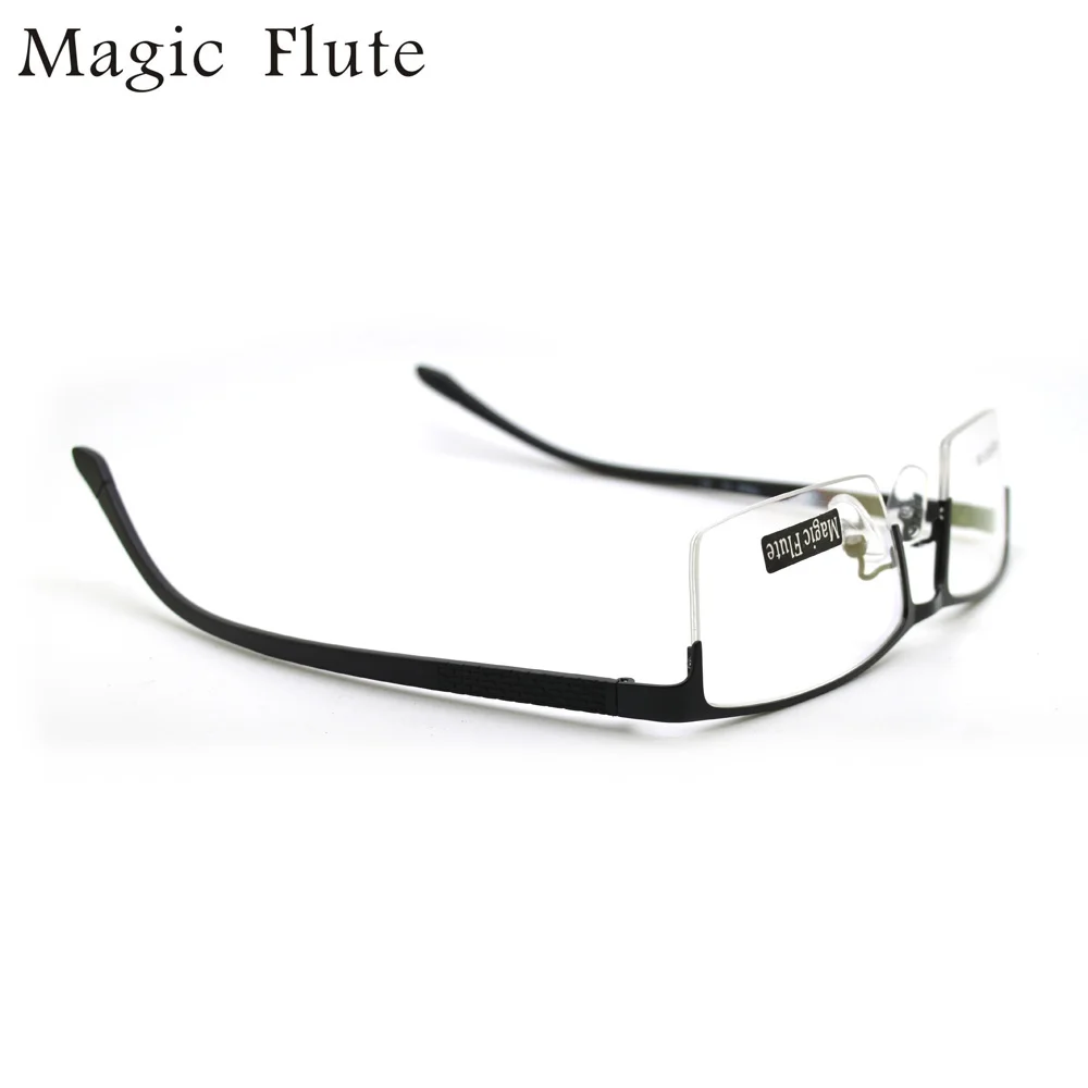 Free Shipping  Glasses Classic Vintage Oculos  Half Frame Stainless Steel Eyeglasses with Tr90 Temple Simple Style A5031