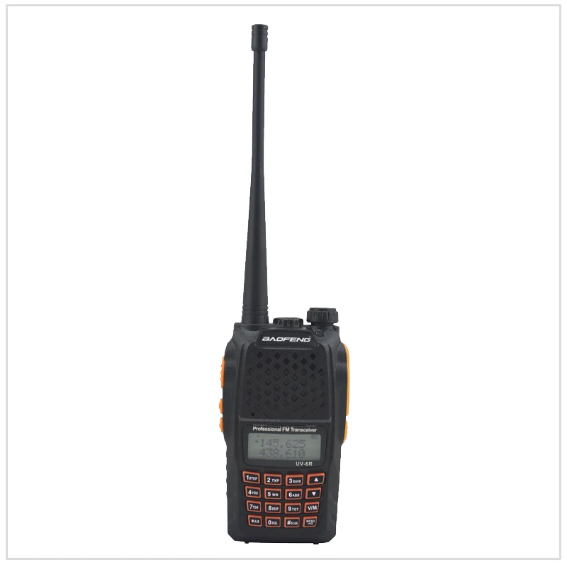 Baofeng-walkie-talkie de banda Dual, Radio bidireccional, transceptor FM con auricular, VHF/UHF, 136-174MHz y 400-520MHz, UV-6R