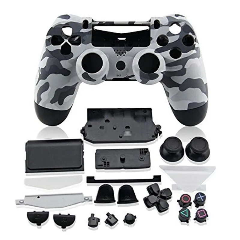 

PS4 Full Housing Controller Shell Case Cover Mod Kit buttons For Playstation 4 Dualshock 4 PS 4 V1 Replacement Camouflage Camo