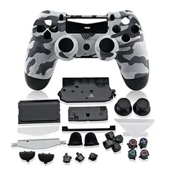 PS4 Pieno Controllo Housing Borsette Copertura Della Cassa Mod bottoni Kit Per Playstation 4 Dualshock 4 PS 4 V1 di Ricambio Camouflage camo