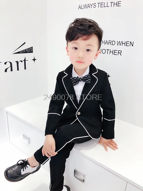 Flower Boys Suits for Weddings Costume Enfant Garcon Mariage Boys Blazer Jogging Garcon Kids Graduation Ceremony Suits