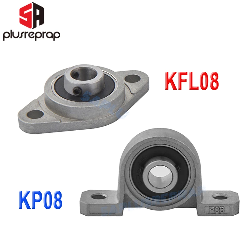 KFL08 KP08 8mm Bore Diameter Screw Pillow Block Flange Rhombic Bearing Zinc Alloy 3D Printer DIY Parts for T8 Lead Screw