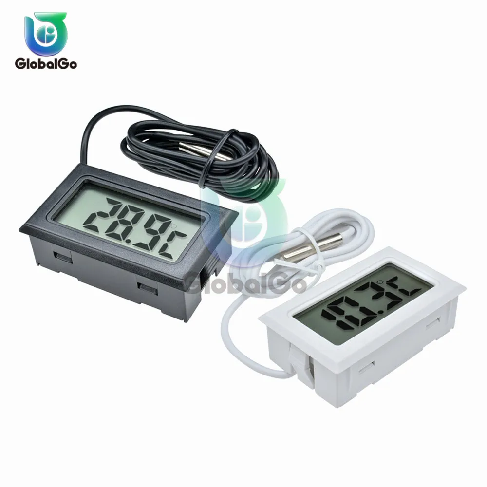 LCD Digital Thermometer Thermograph Temp Temperature Sensor Meter Refrigerator -50~110 Degree Fridge Electronic Thermometer