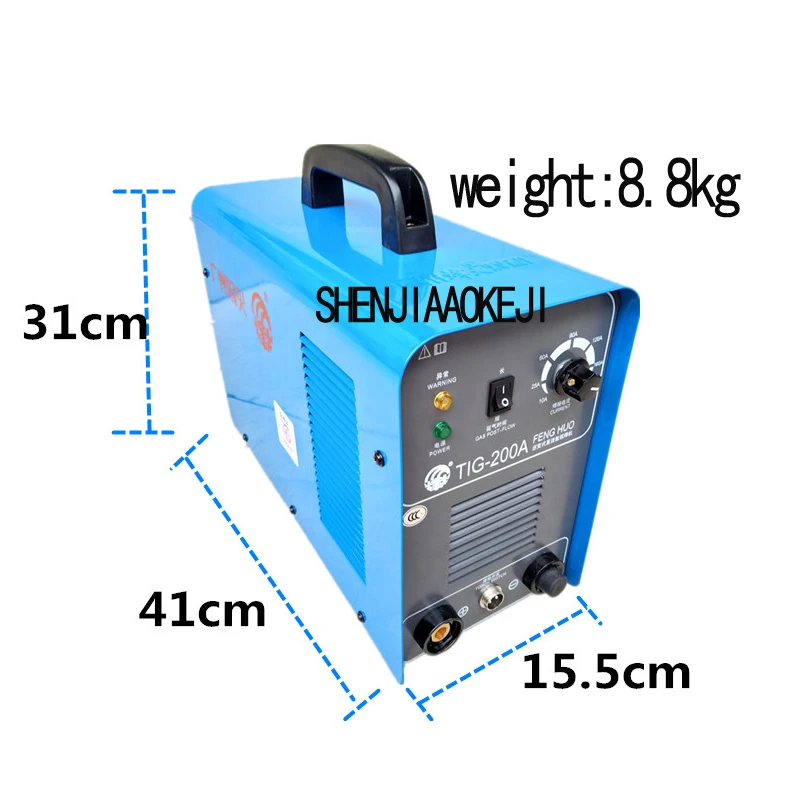 TIG-200A อาร์กอนเดี่ยวเครื่องเชื่อมอินเวอร์เตอร์ DC อาร์กอน arc เครื่องเชื่อม Multi - function แบบพกพาเครื่องเชื่อม 220 V 1 pc