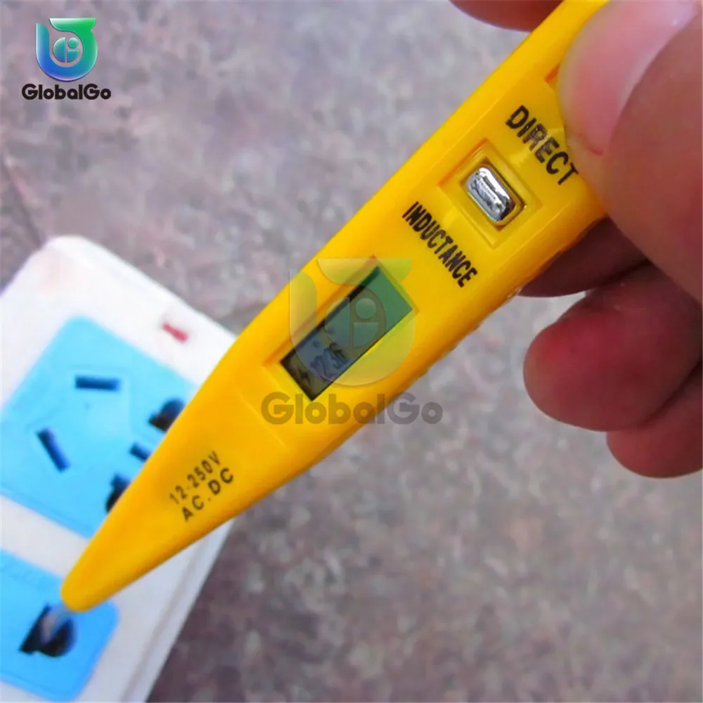 New Digital 12V-250V DC AC Voltage Detectors Non-Contact Tester Pen Tester Meter Volt Electric Test AC/DC Voltage Sensor