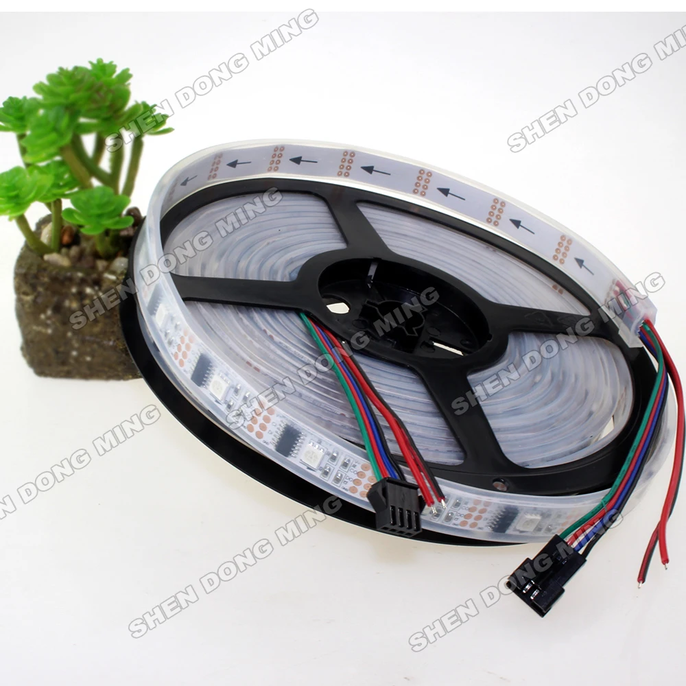 15m tube Waterproof digital LED Strip dream magic color led ribbon one to one 32IC WS2801 Led Strip