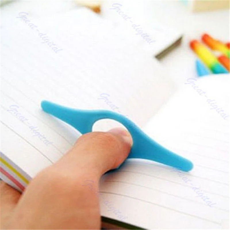 Di alta Qualità Multifunzione In Plastica Pollice Pagina Del Libro Holder Conveniente Libro Marcatore ABS Segnalibro