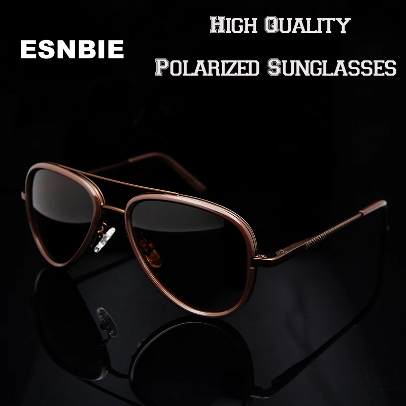 ESNBIE New Italian Polarized Sunglasses Men Women UV400 Mens Pilot Sun Glasses oculos Driving Eyewear Shades for Women