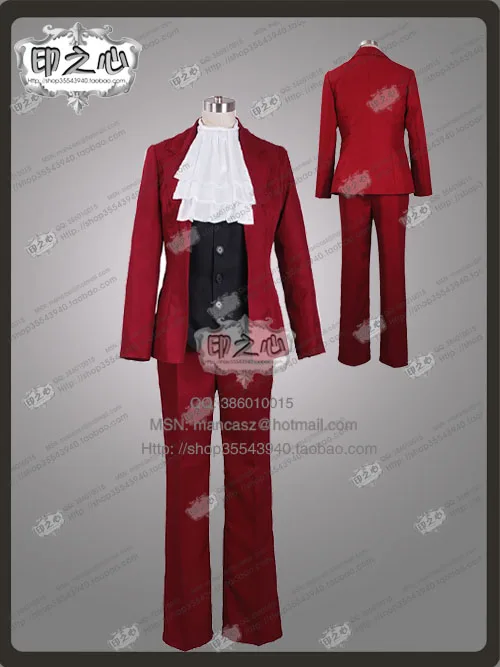 

2016 Gyakuten Saiban Phoenix Wright Ace Attorney Miles Edgeworth Mitsurugi Reiji Cosplay Costume