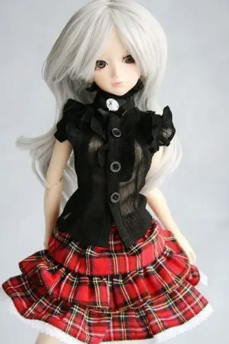 

[wamami] 80# Black Shirt 1/4 MSD BJD Gril Dollfie