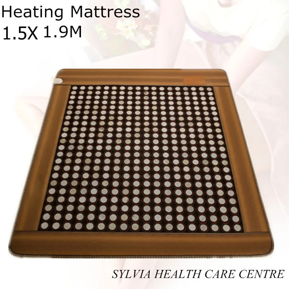 

Hot Jade tourmaline mattress jade sleeping cushion electric heating mattress home health care bed mattress 1.5X1.9M/ 59''X74.8''