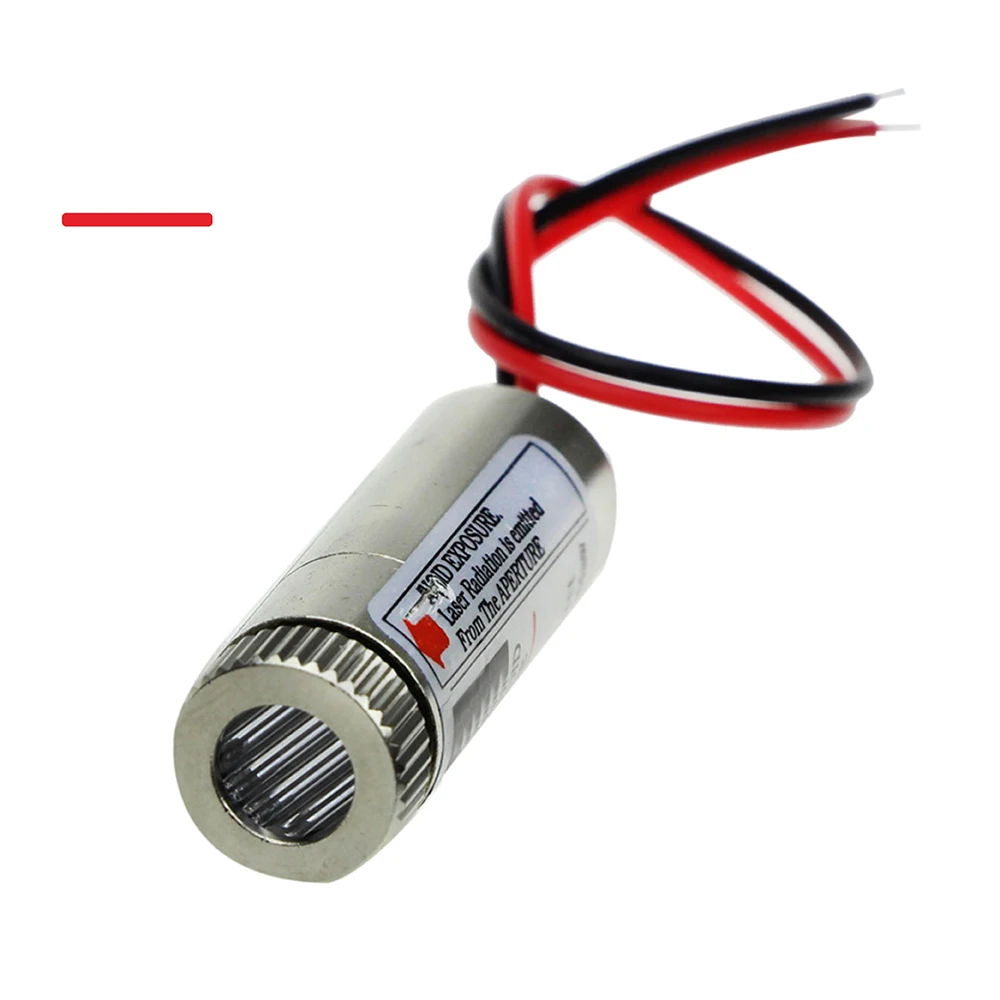 650nm 5mW Red Point / Line / Cross Laser Module Head Glass Lens Focusable Industrial Class