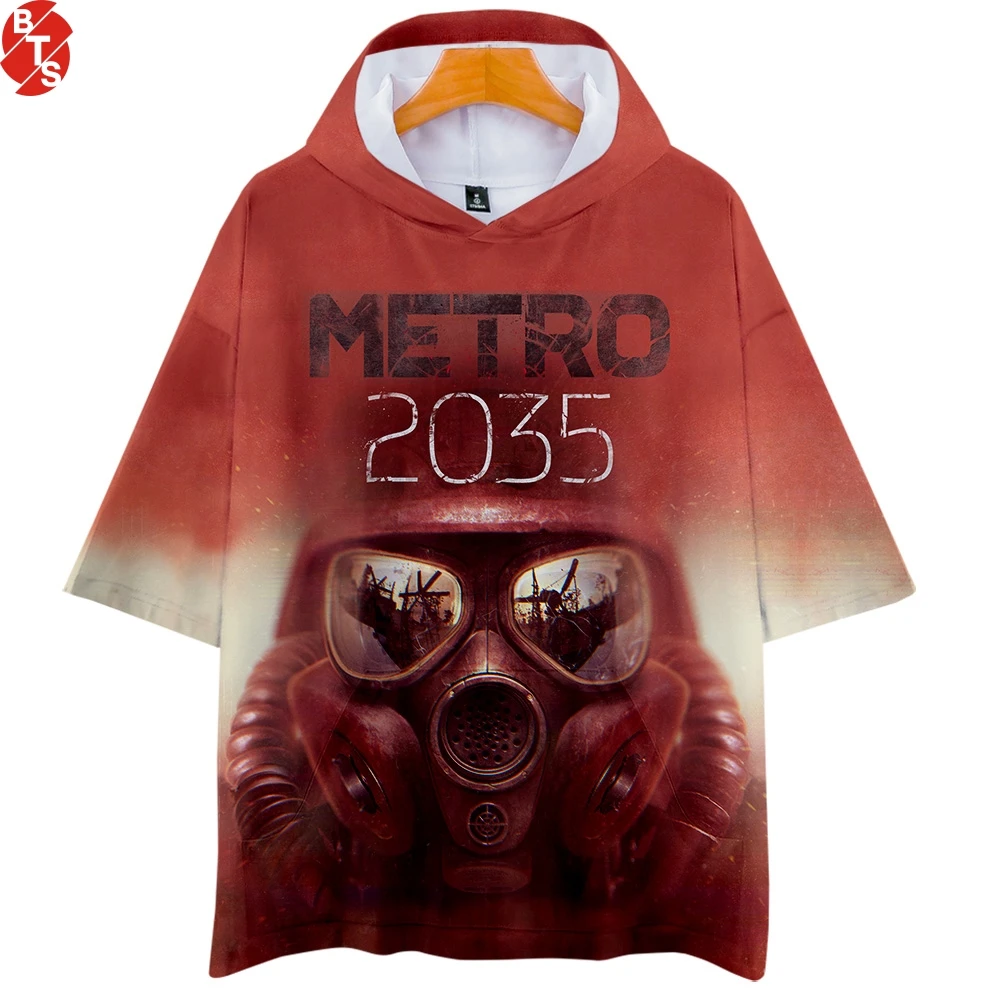 Metro Exodus 3D Printed Hooded T-shirts Women/Men Fashion Summer Short Sleeve Tshirts 2019 Hot Sale Casual Streetwear T Shirts