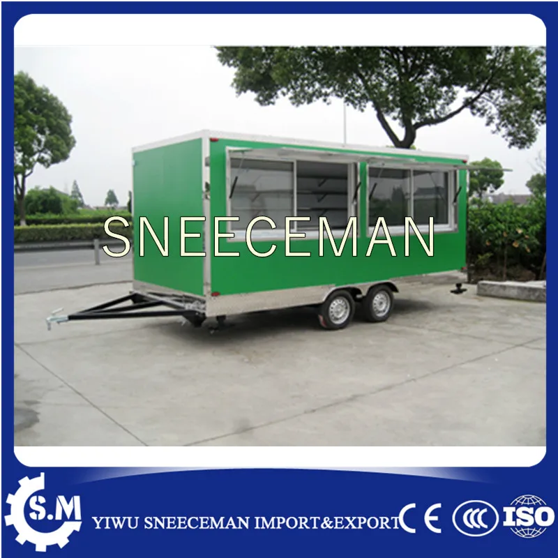 Custom Mobile Food Kiosk Catering Trailer With CE Certificates