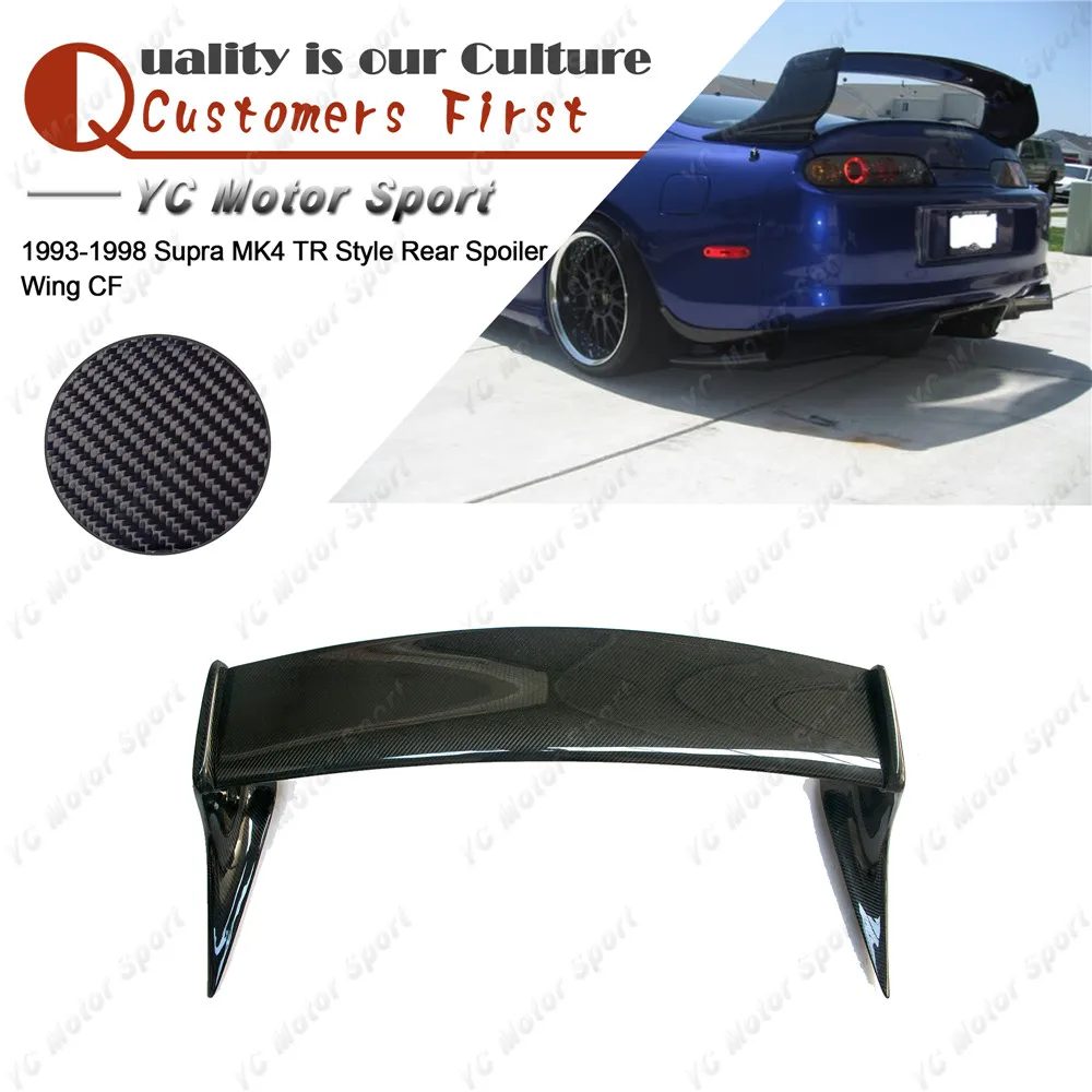 

Car Accessories Carbon Fiber Rear Spoiler Fit For 1993-1998 Supra MK4 TR Style Rear Trunk Spoiler Wing