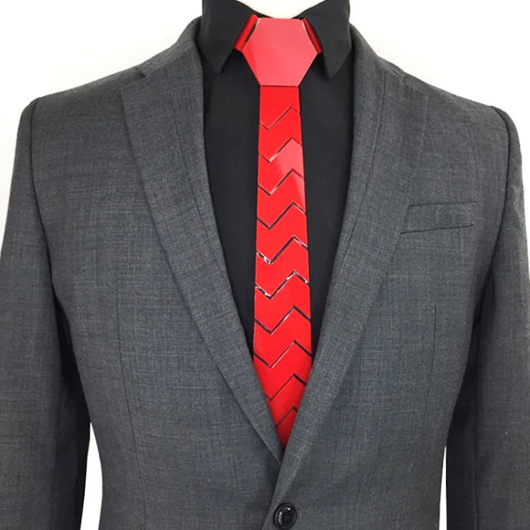 Refreshing Red Fashion Wedding Outfit Matched Necktie Stylish Red Ties Skinny All Match Men Accessory