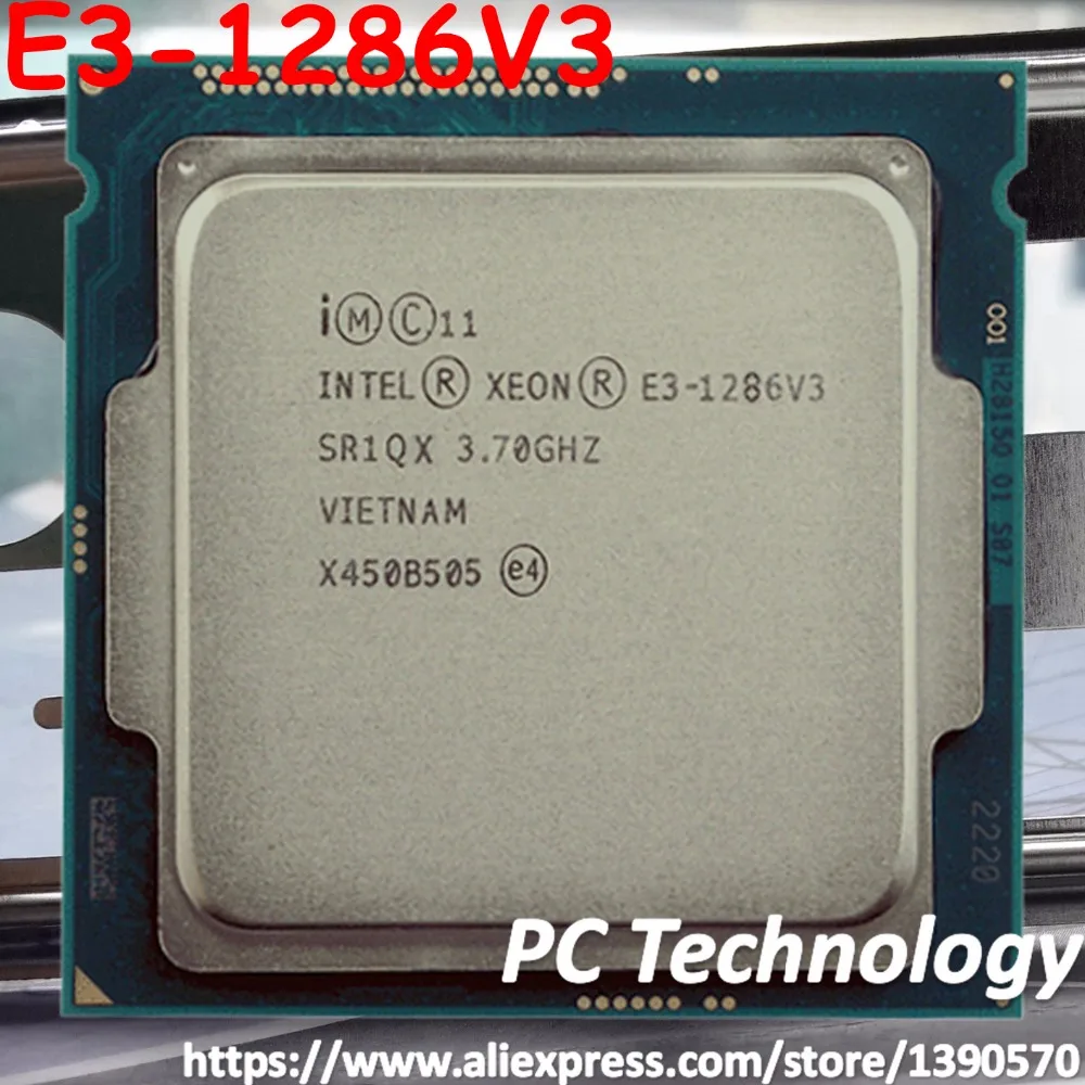 Original Intel Xeon processor E3-1286V3 CPU 3.70GHz 8M LGA1150 Quad-core Desktop E3-1286 V3 Free shipping E3 1286V3 P4700