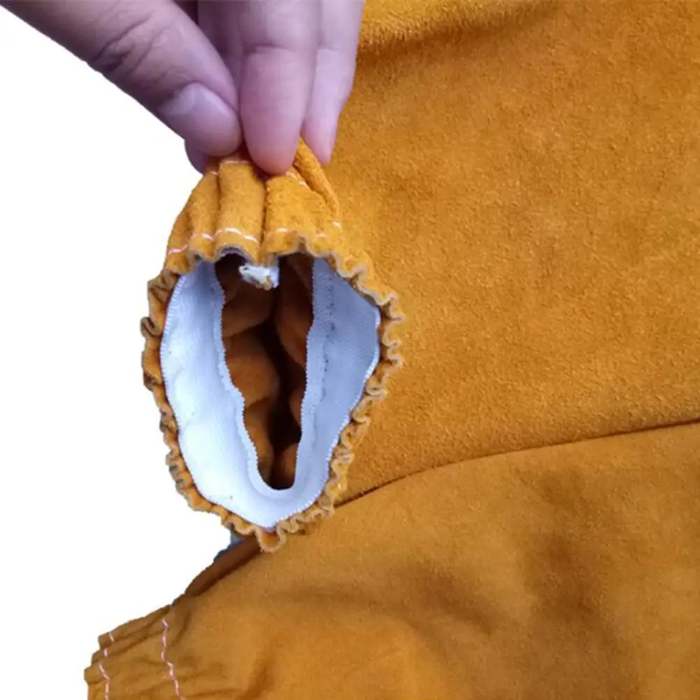 Saldatura braccio protettivo manicotto isolante protezione braccio polsino elastico resistente al calore manicotto di saldatura pelle ignifuga per saldatore