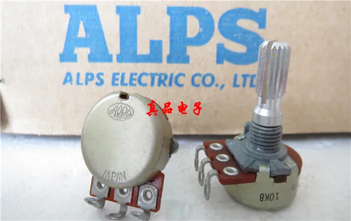 

[VK] ALPS type 16 Japan imported B10K enthusiast audio amplifier sound volume potentiometer handle long 20MM hole switch