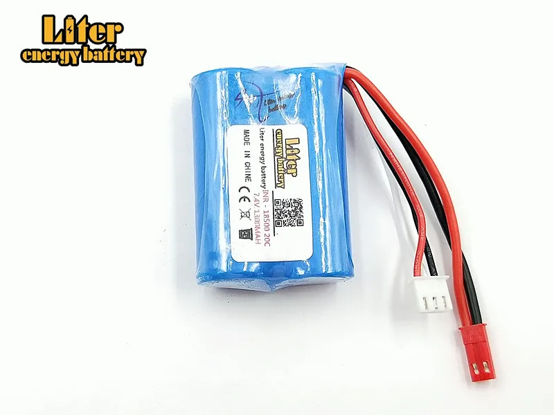 Lipo Batttery 7.4V 1300mAH 20C For MJX T10 T11 T34 HQ 827 871 Remote control helicopter battery 7.4 V 1300 mAH 18500 toy battery