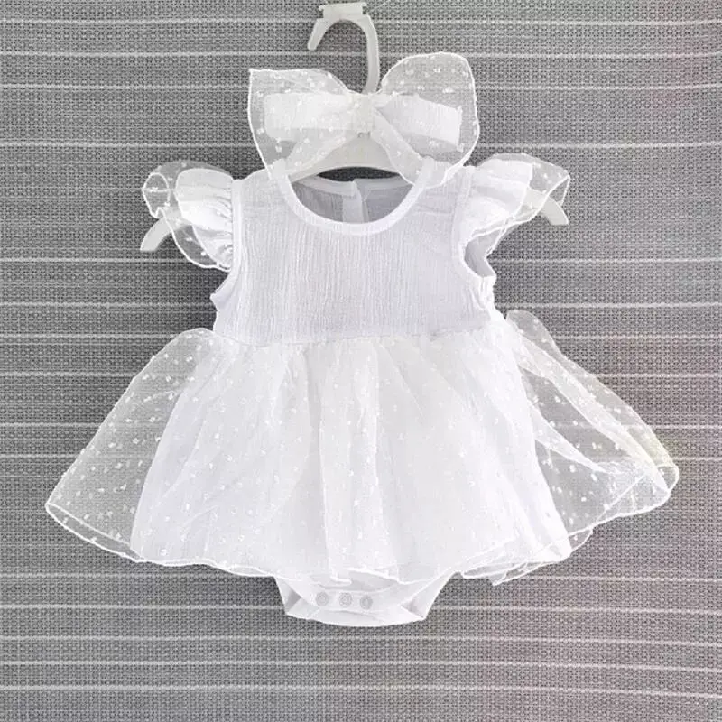 New Born Baby Girl Dresses Baby Baptism Dress 2019 Christening Princess White Yellow Newborn Dress Baby Girl Dresses 3 6 Months