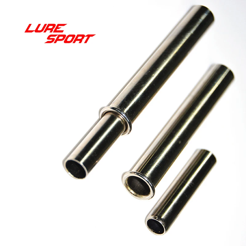 LureSport 5 set puntali in ottone asta cromata tubo di collegamento canna da pesca componente da costruzione asta di riparazione accessorio fai da te