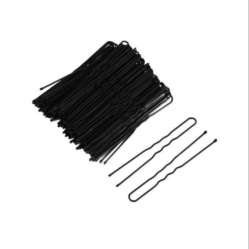 Pinces à Cheveux Noires en Forme de U pour Femme, Épingles, BarCord, Mini Taille, Salon Grip, Bobby en Métal, Outils de Coiffure, 20 Pièces/Lot