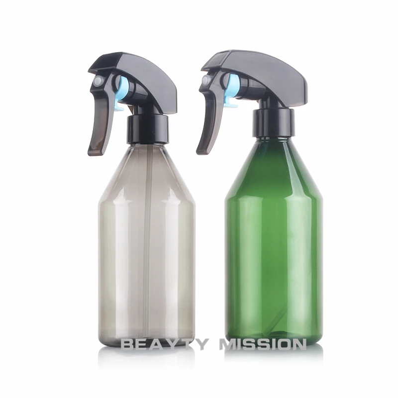 

BEAUTY MISSION 12 Pcs 300ml Grey / Green Plastic Water Spray Bottle Watering Can Spray Bottle