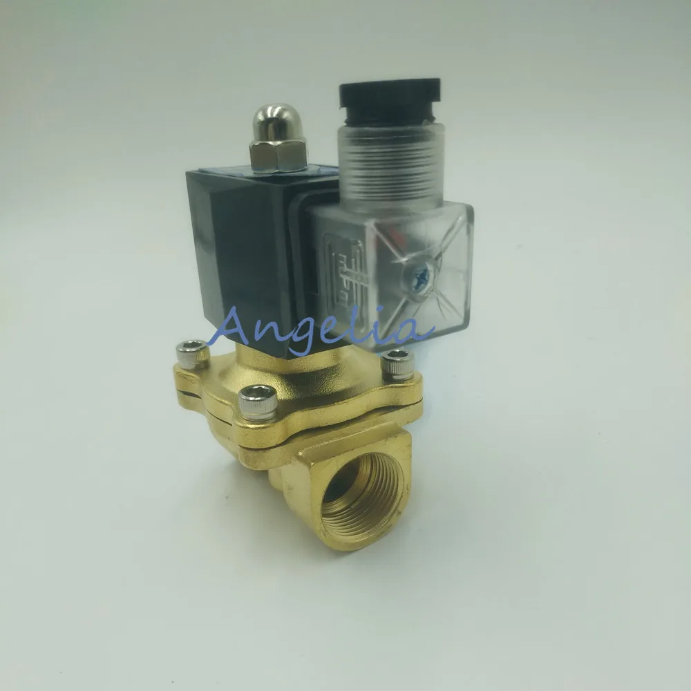 

AC220V AC110V G1/2" Латунный электрический электромагнитный клапан для воды и воздуха, водонепроницаемый, нормально закрытый, N/C, IP65