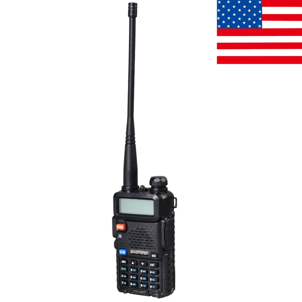 Newest Black BAOFENG UV-5R Walkie Talkie VHF/UHF 136-174 / 400-520MHz Two Way Radio EU FR PL RU UK STOCK